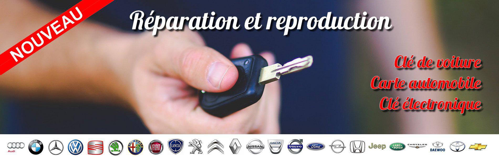 Réparation et reproduction de clé voiture Guadeloupe